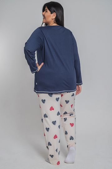 Pijama-estampado-plus-size