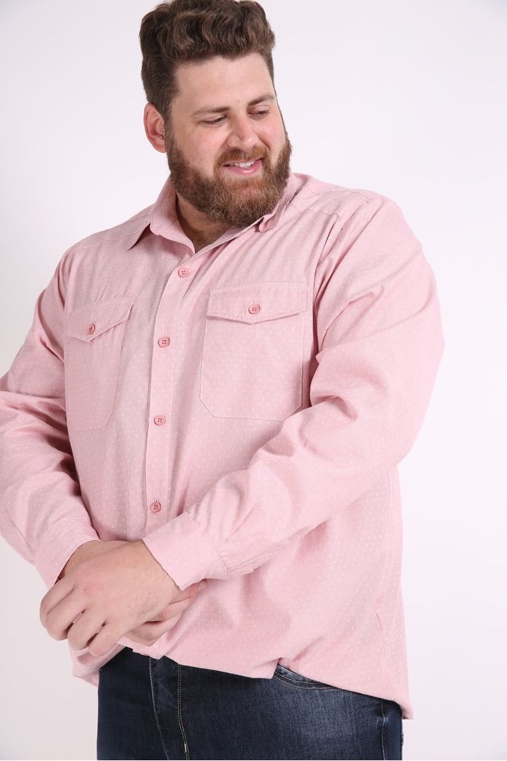 camisa masculina plus size