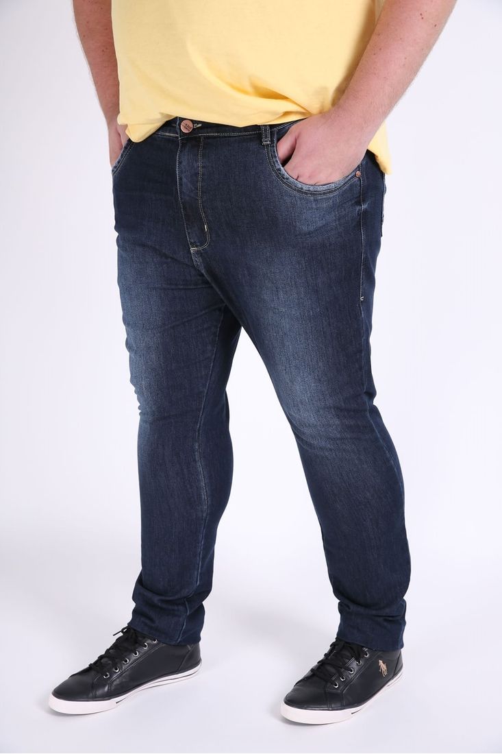 calças jeans masculinas plus size