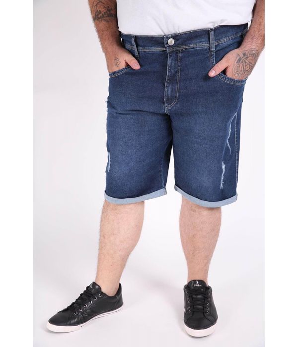 Masculino Bermudas Jeans Blue Kaueplussize Mobile