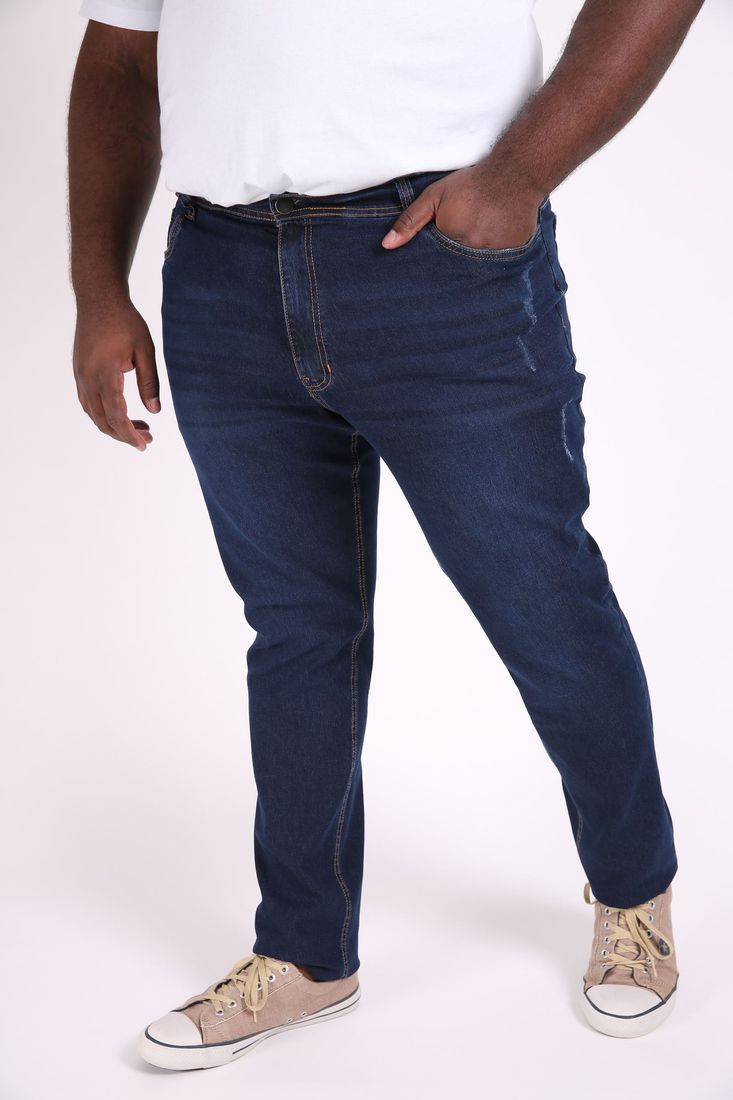 calças jeans masculinas plus size