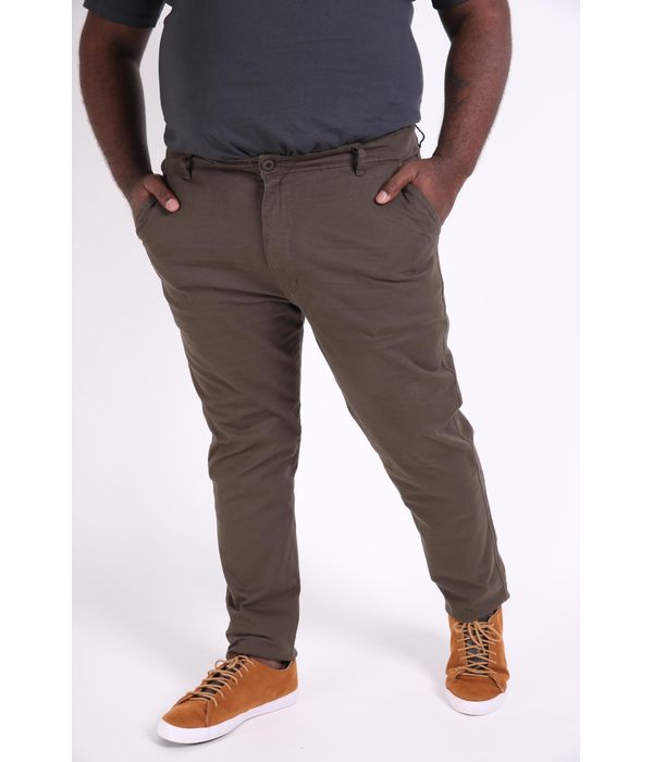 calça sarja verde militar masculina