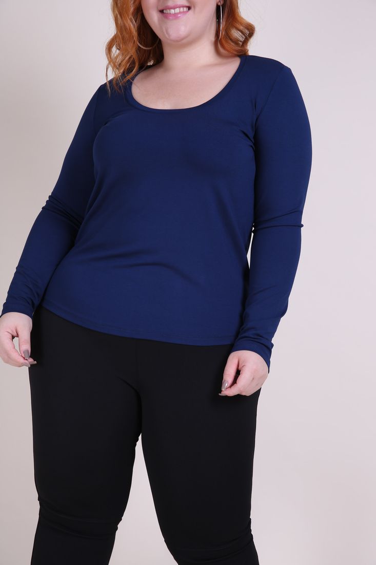 blusas manga longa plus size
