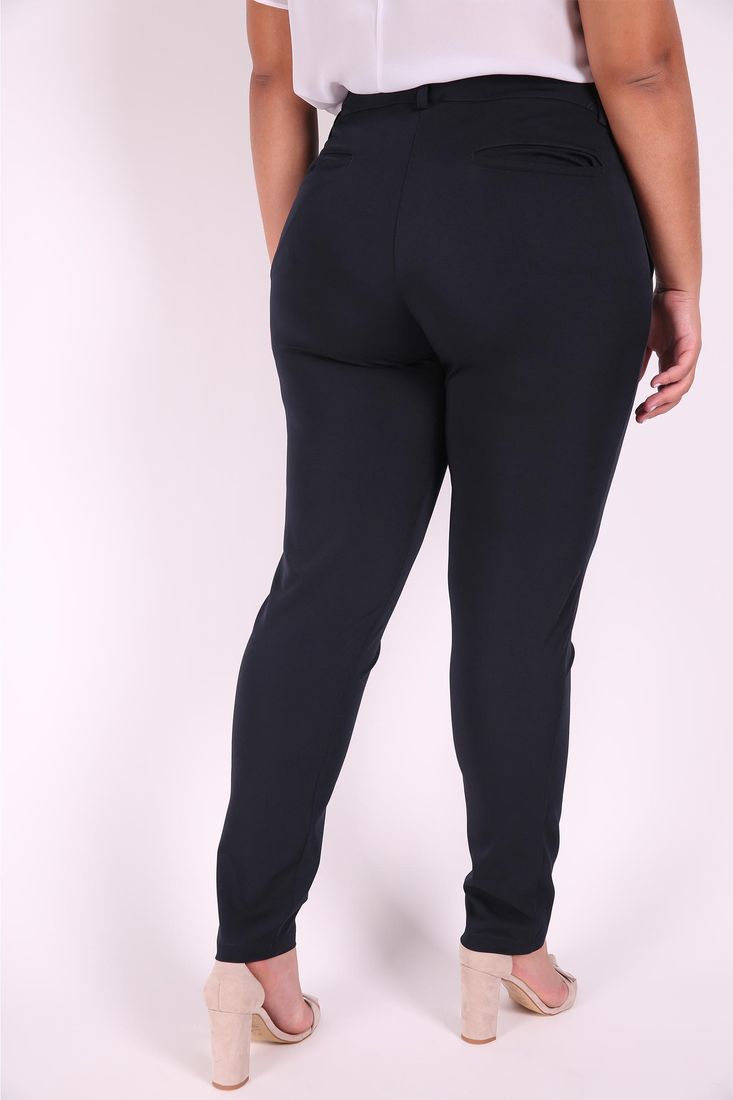 calça alfaiataria feminina azul marinho