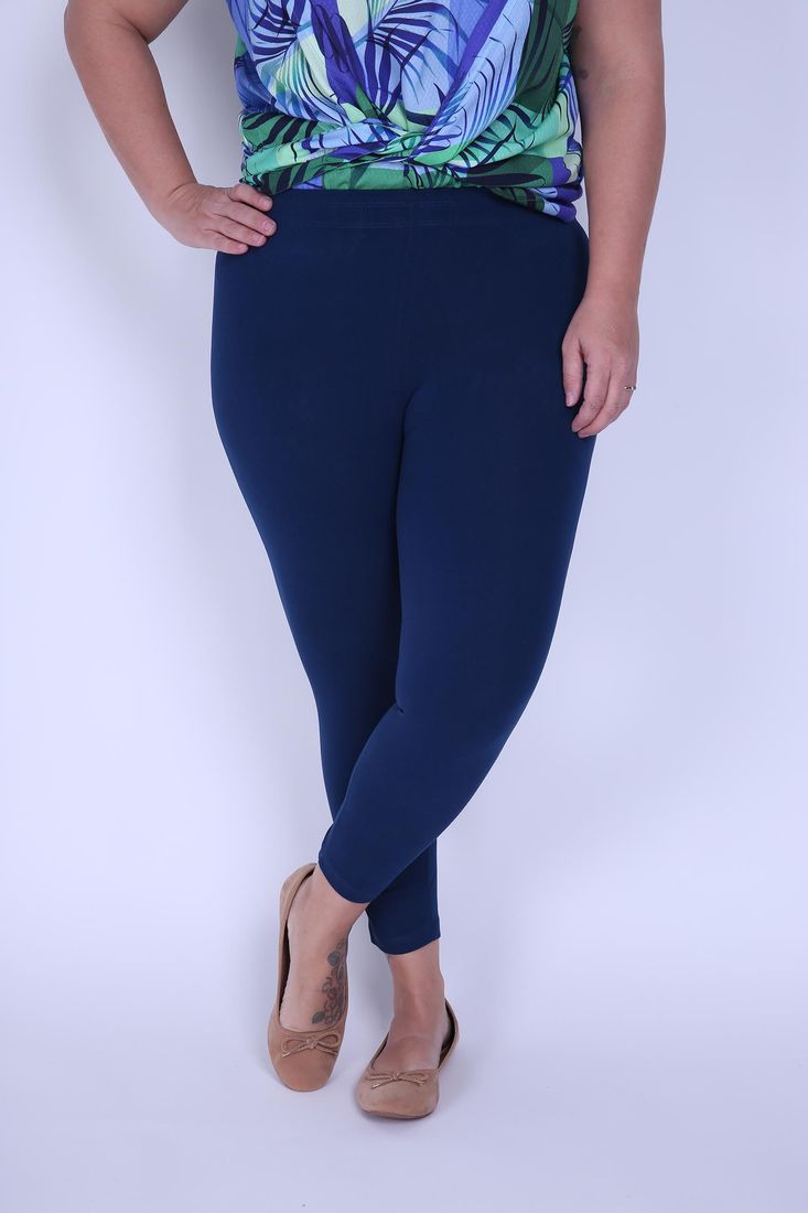 calça legging cotton preta