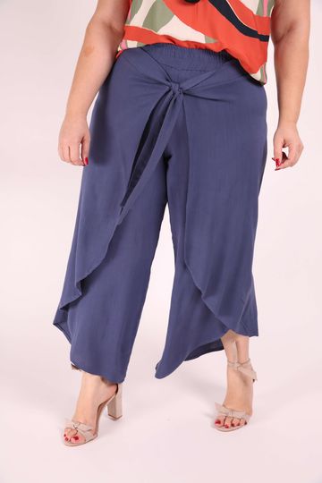 calça transpassada plus size