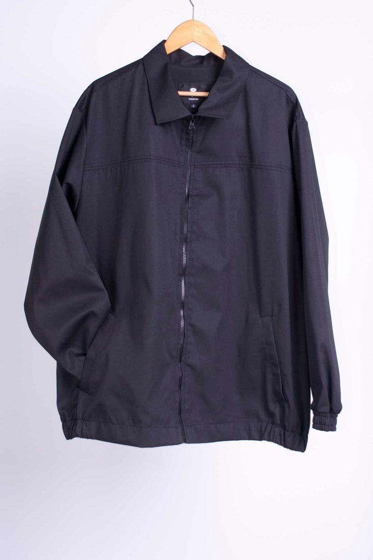jaqueta de sarja masculina preta