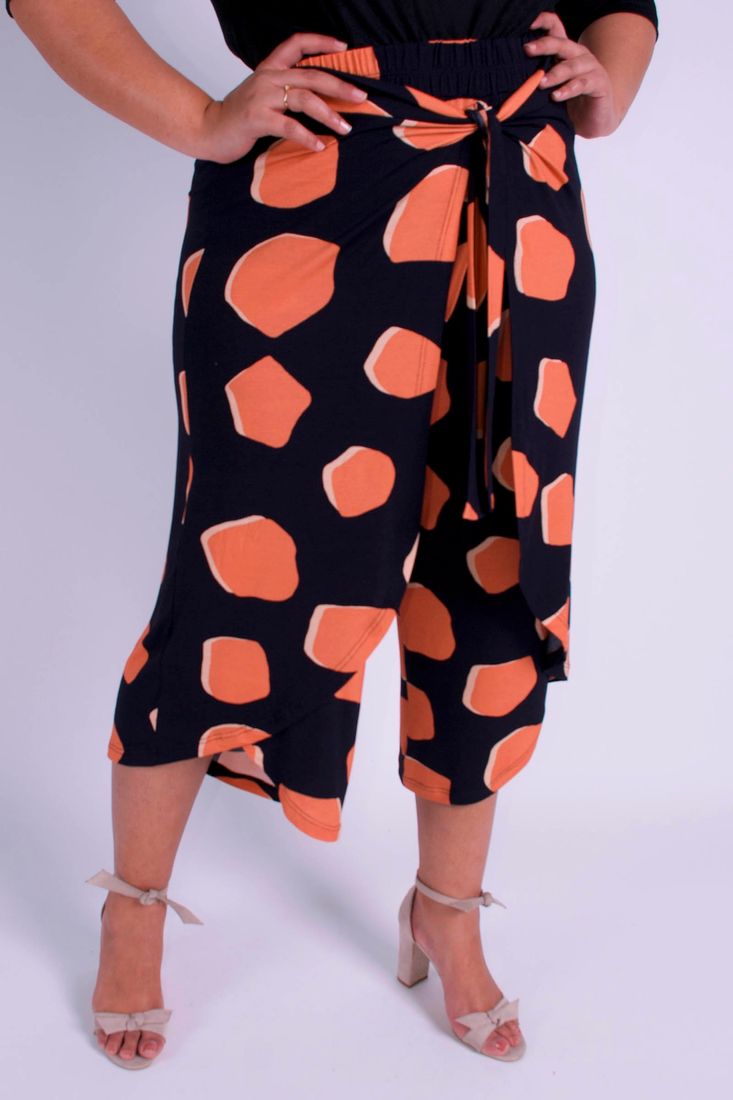 calça transpassada plus size