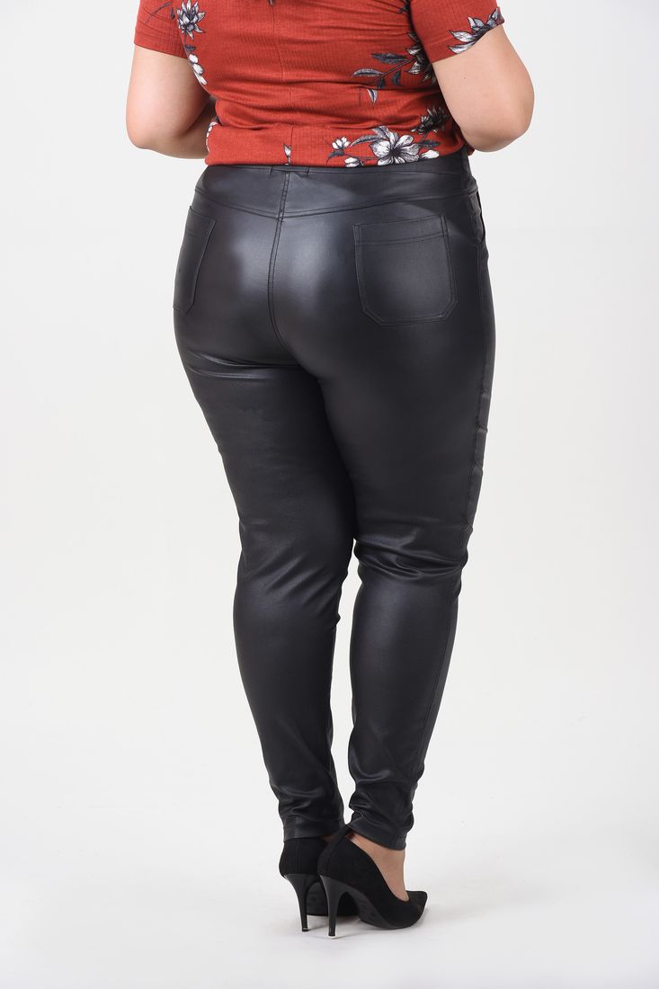 calça resinada plus size