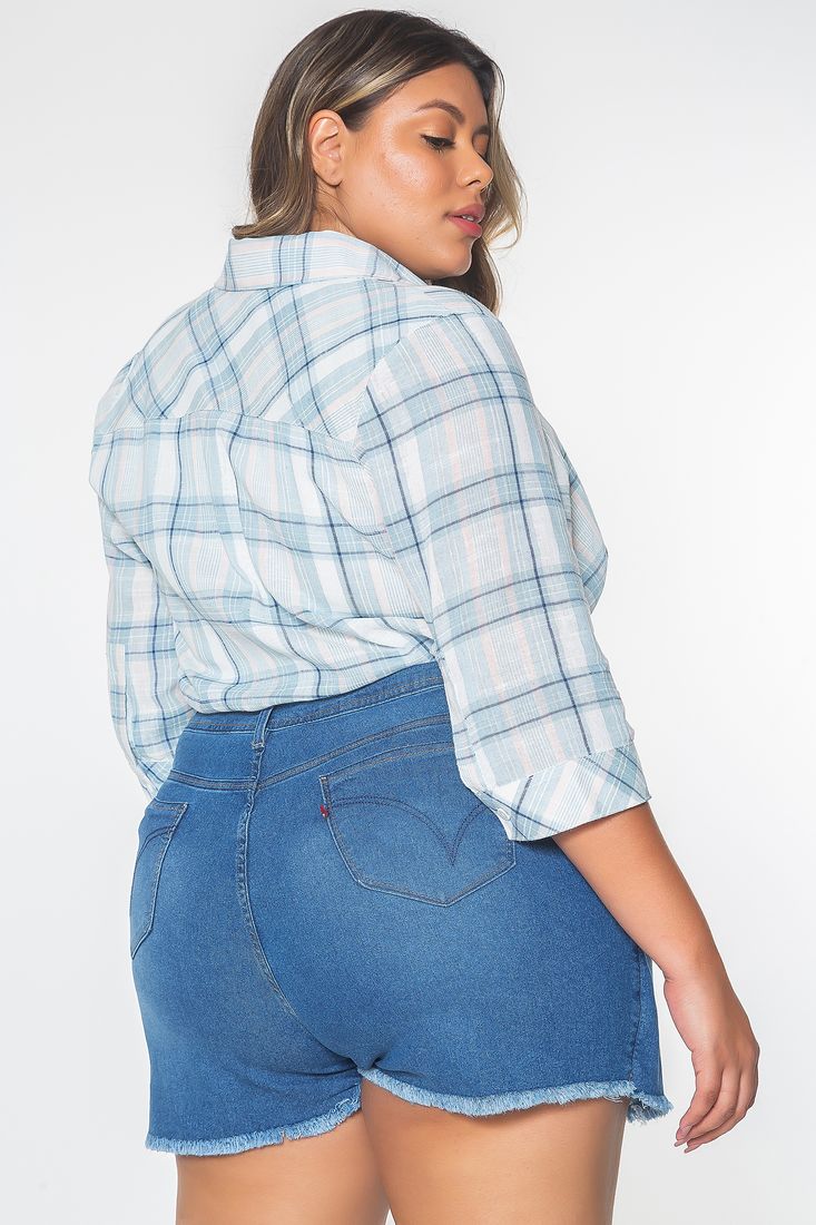 shorts saia jeans plus size