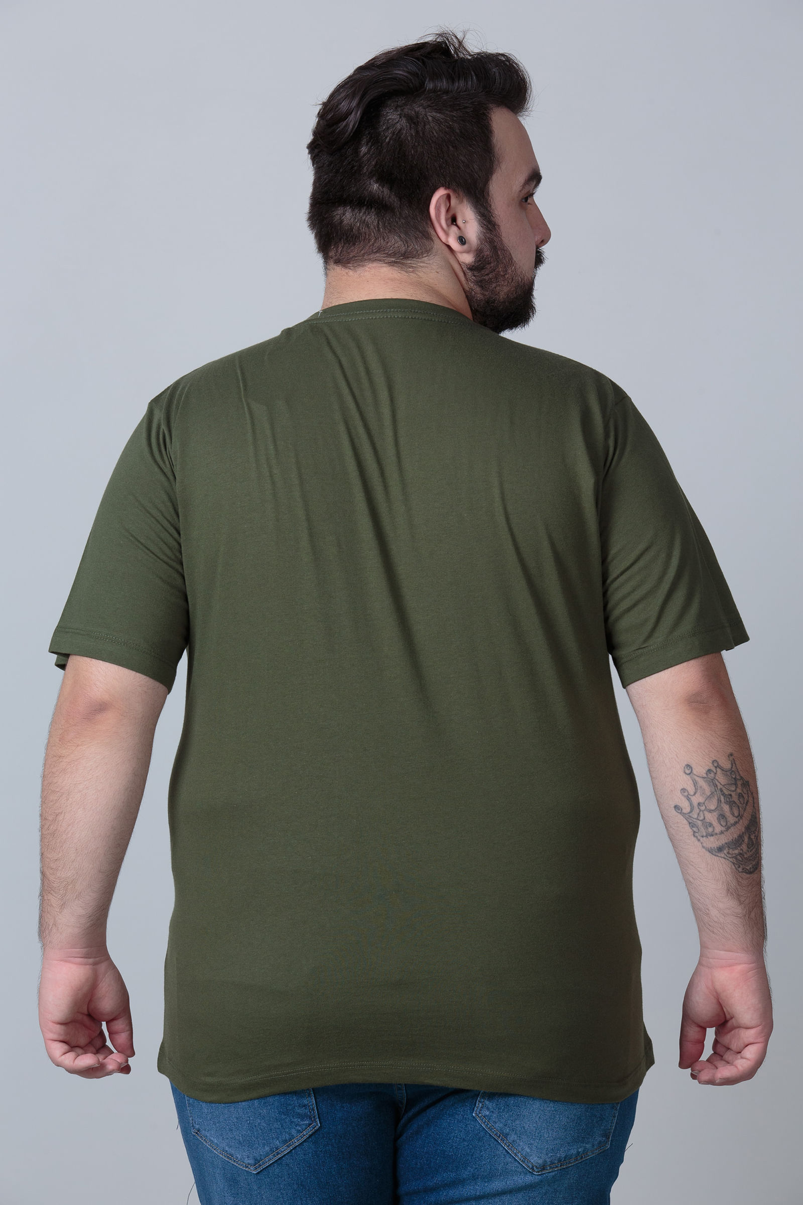 CAMISETA BASICA MASCULINA PLUS SIZE 0032 3
