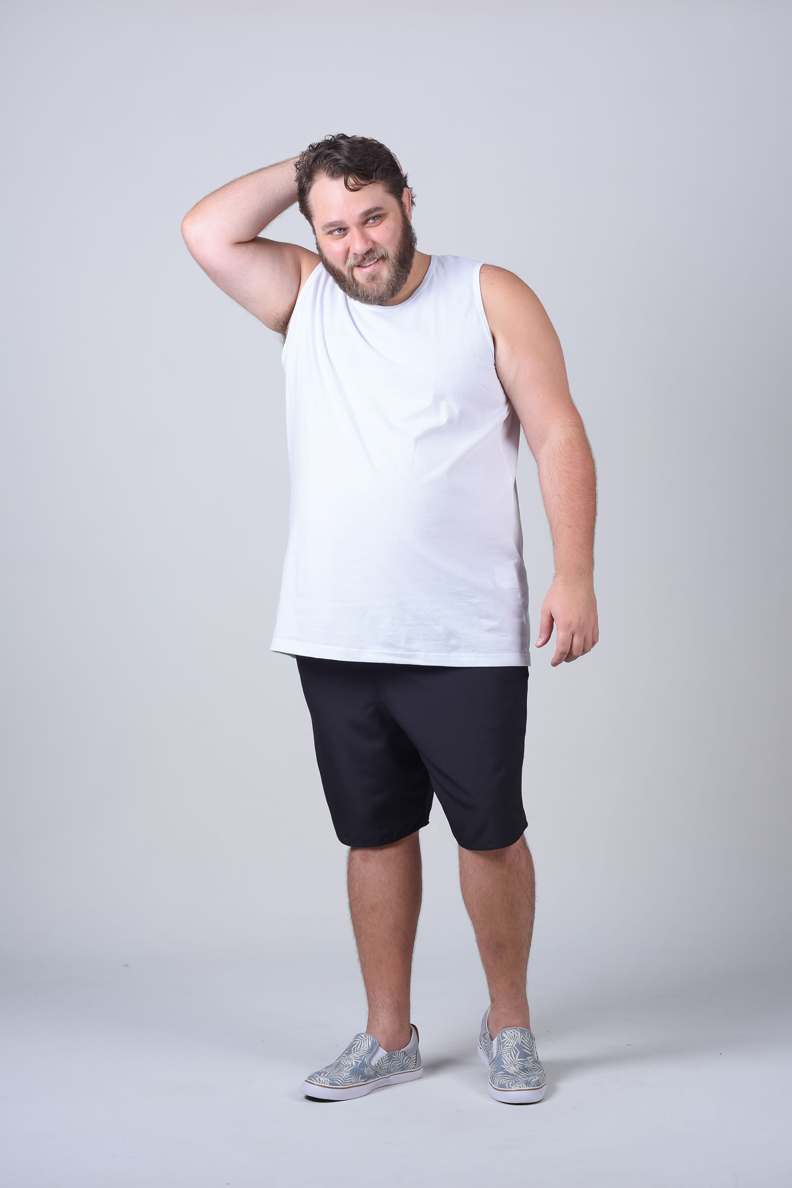 bermuda tactel plus size