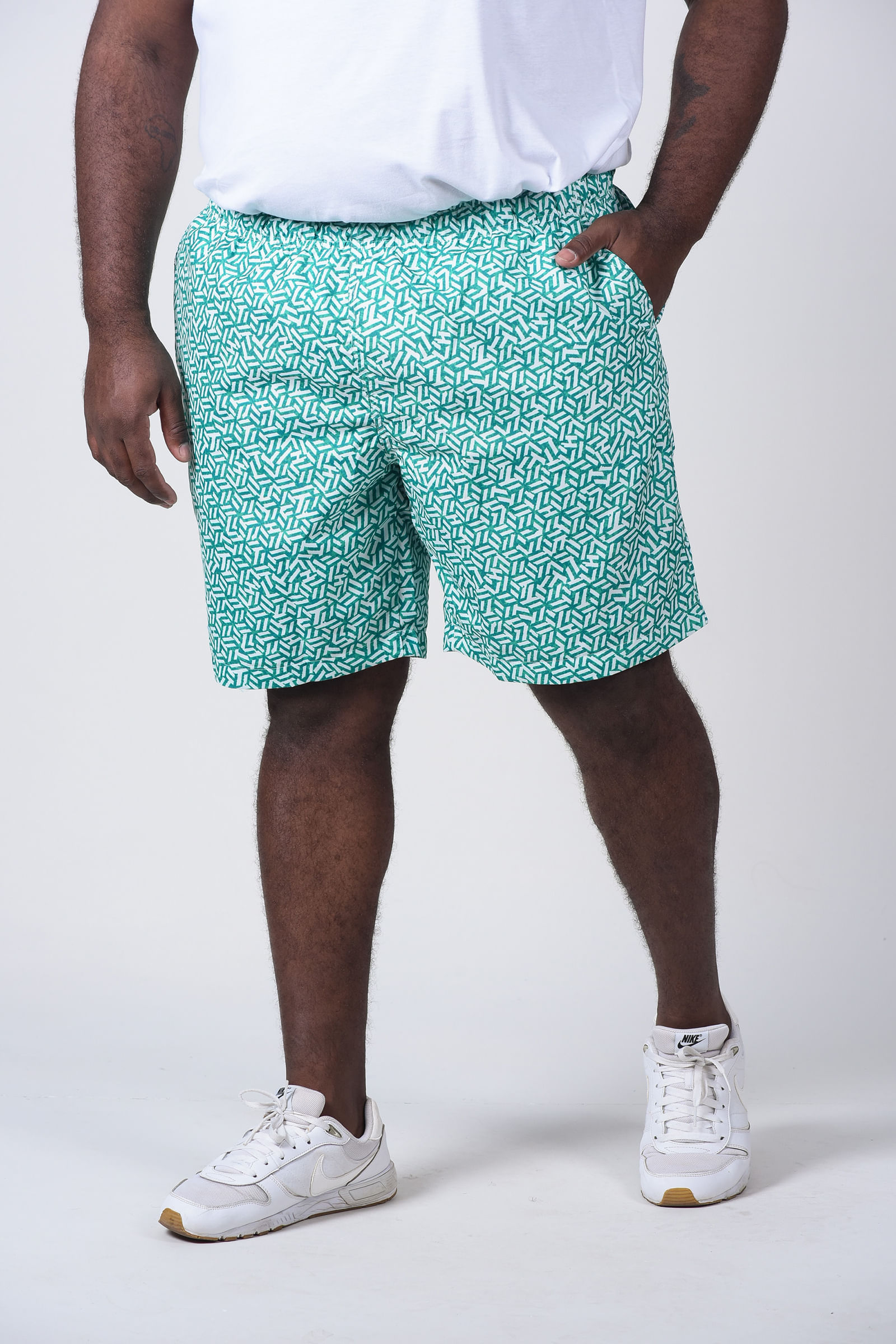 bermuda praia plus size masculina