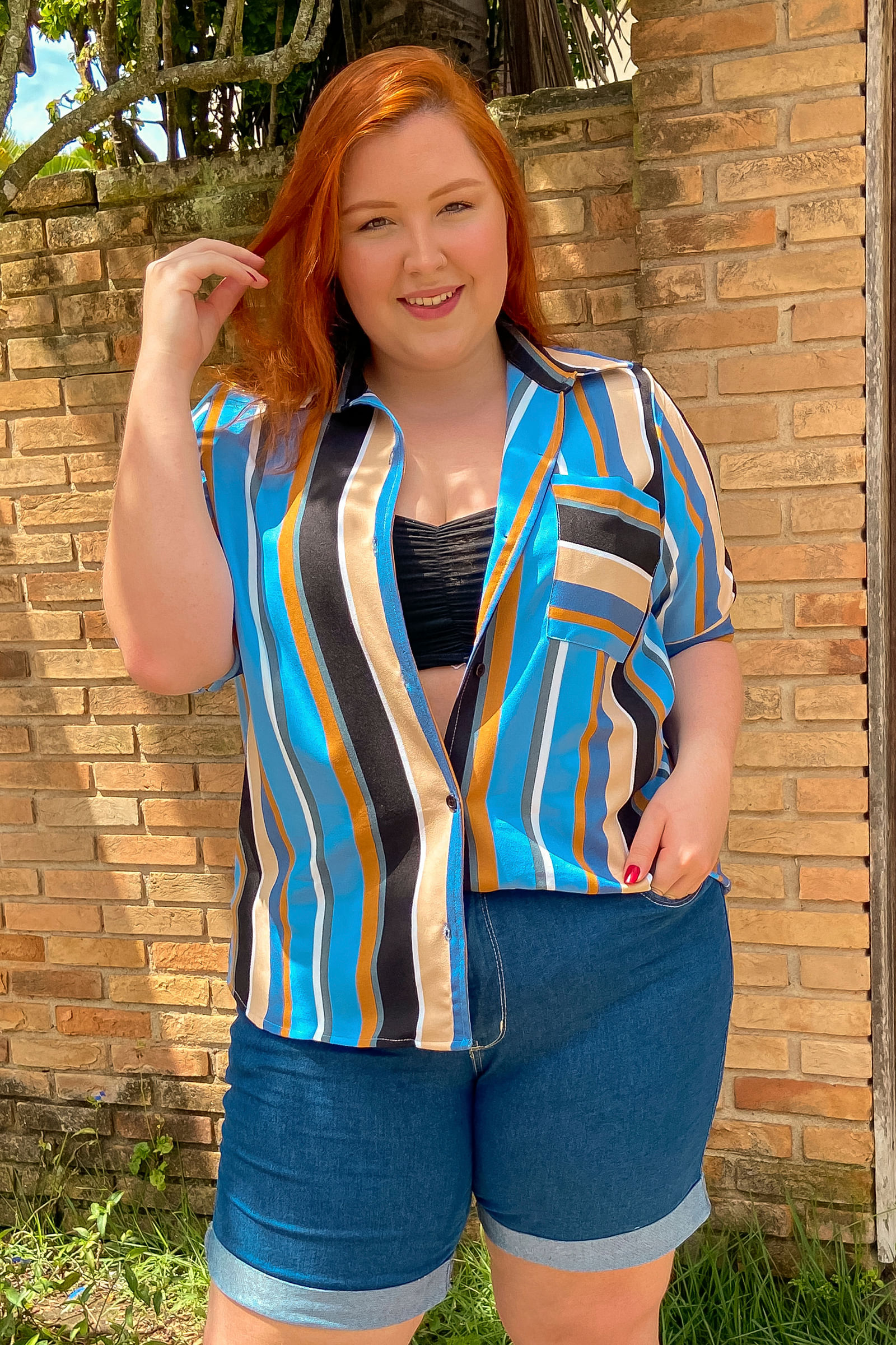 modelos de camisa plus size