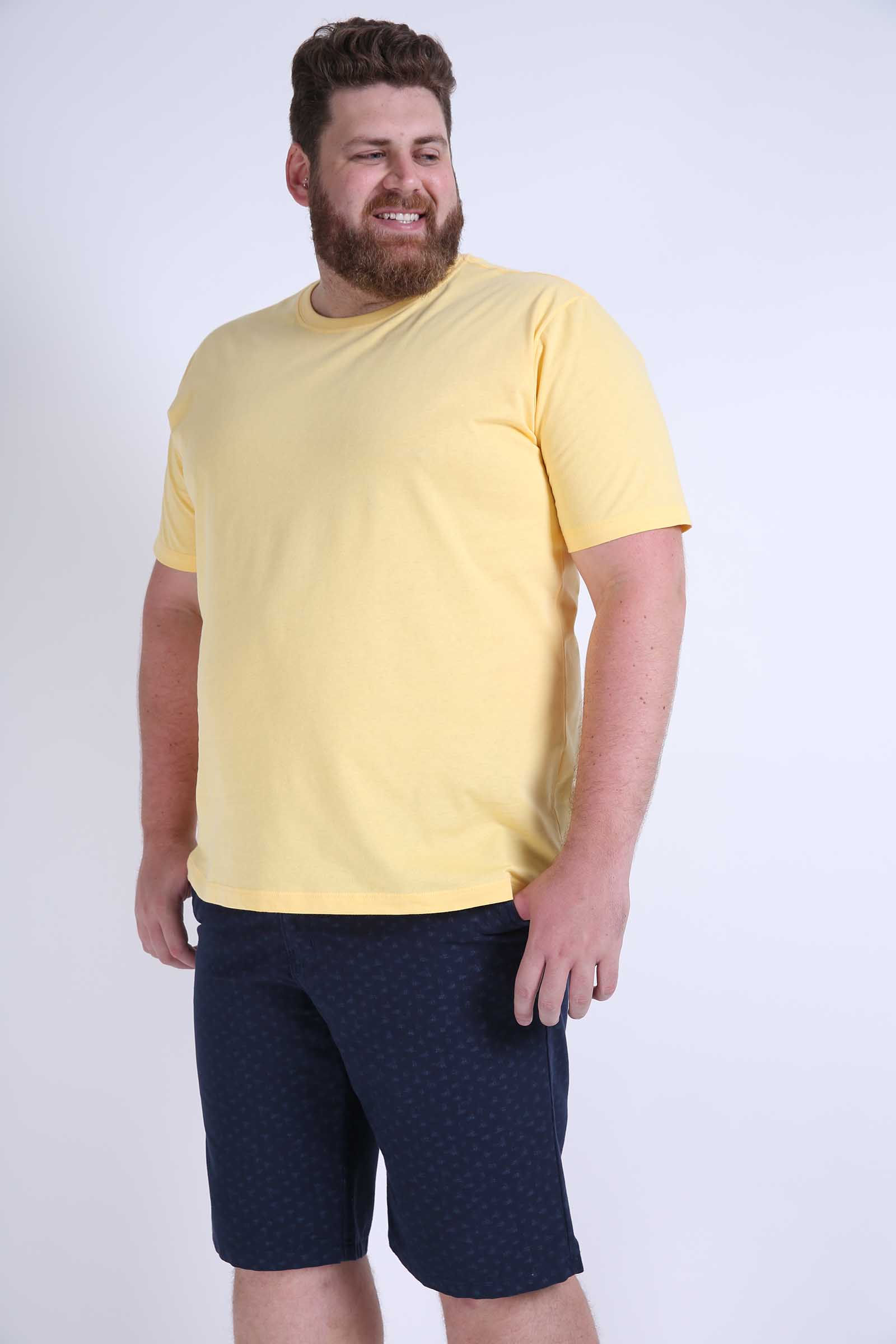 camiseta básica plus size masculina