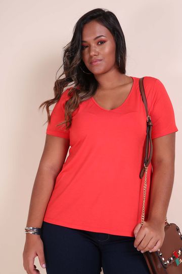 plus size red tshirt