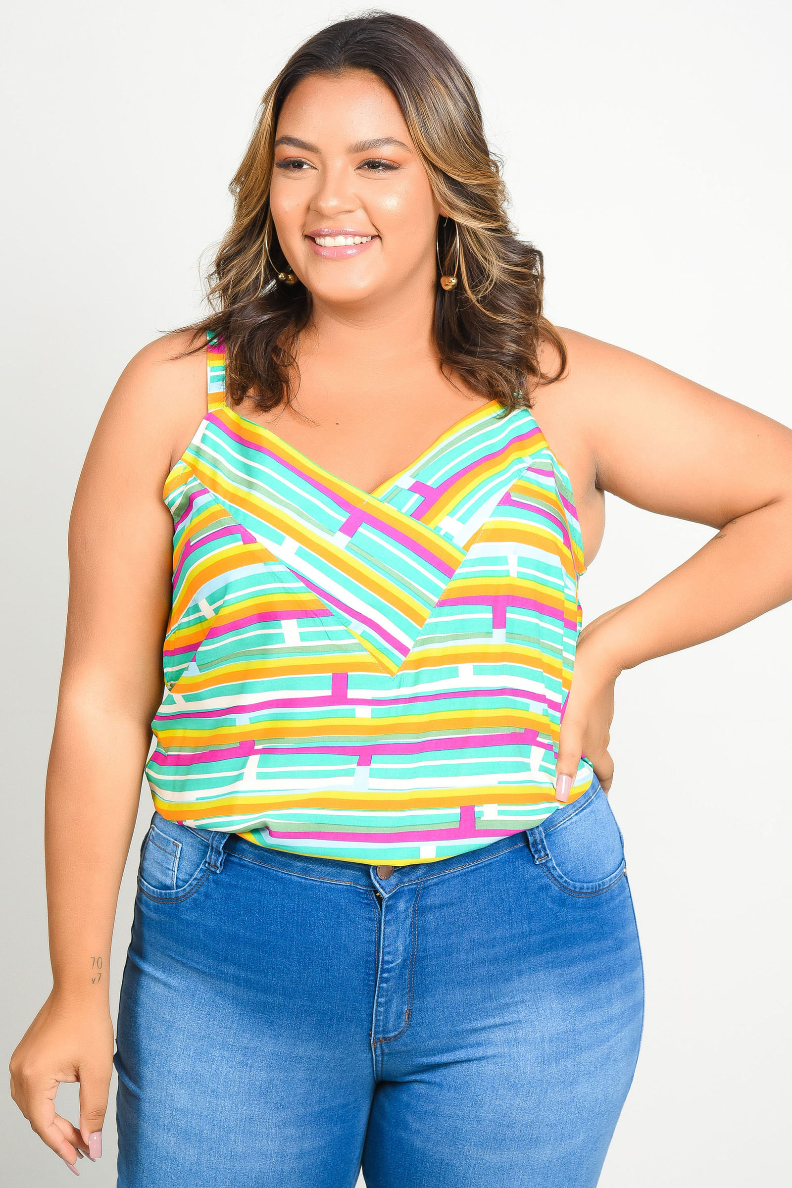 regatas de viscose plus size