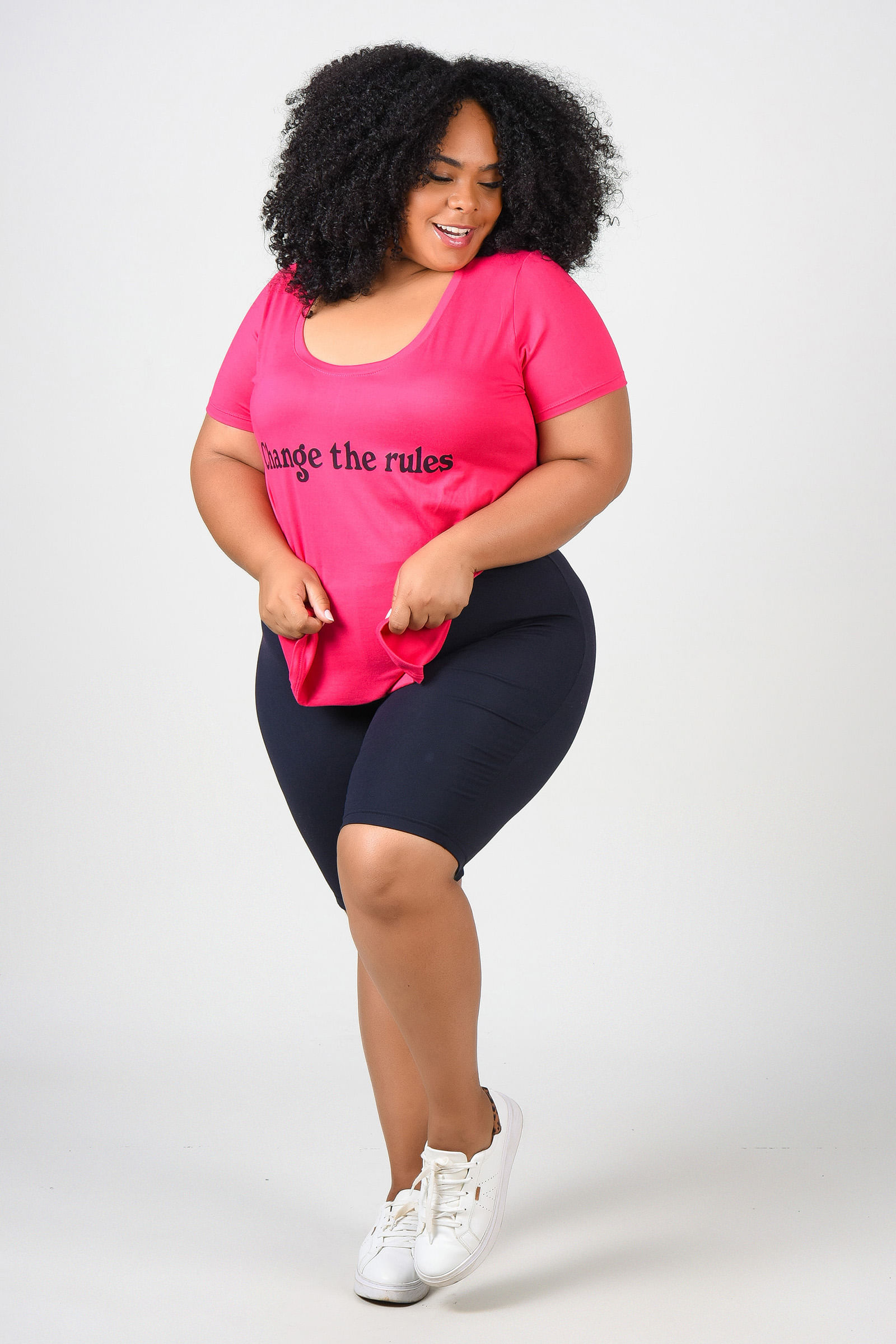 bermuda de ginastica plus size